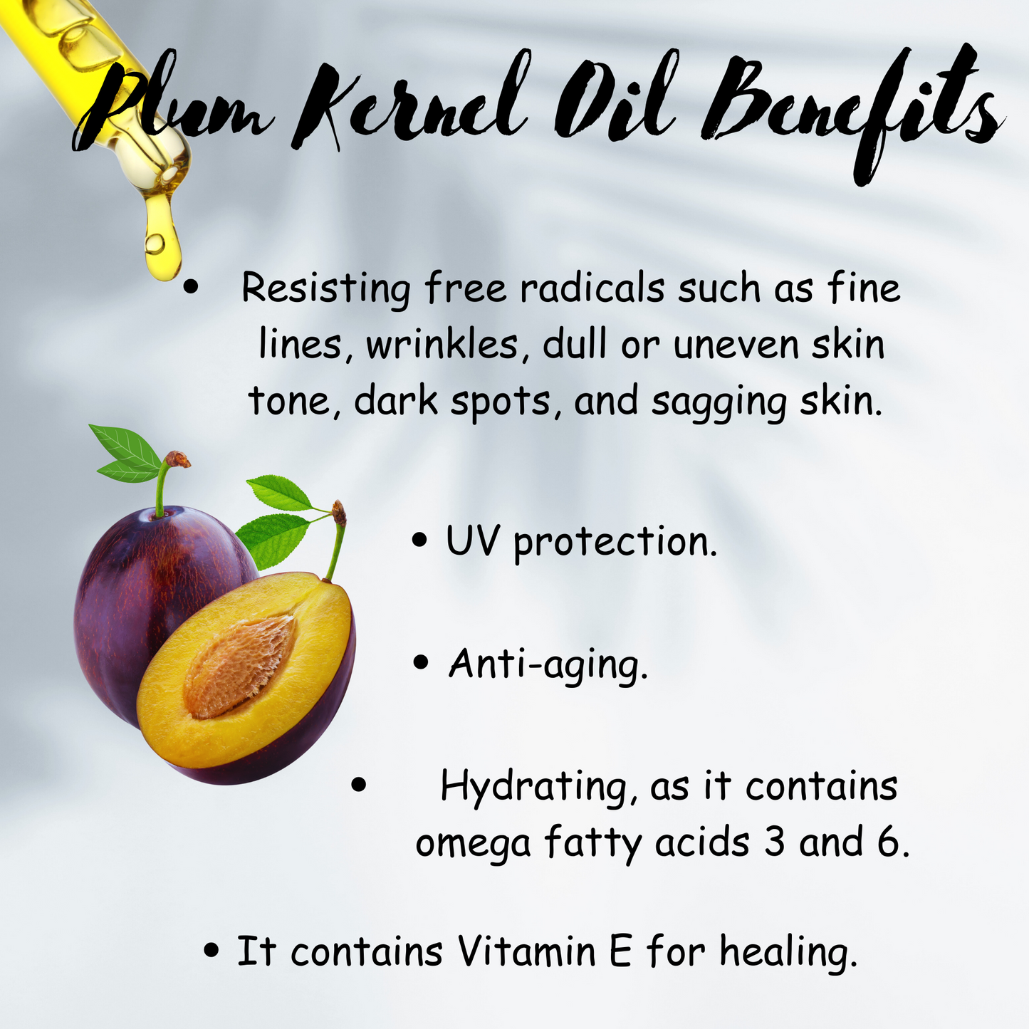 Plum Facial Oil, Hydrating & Moisturizing