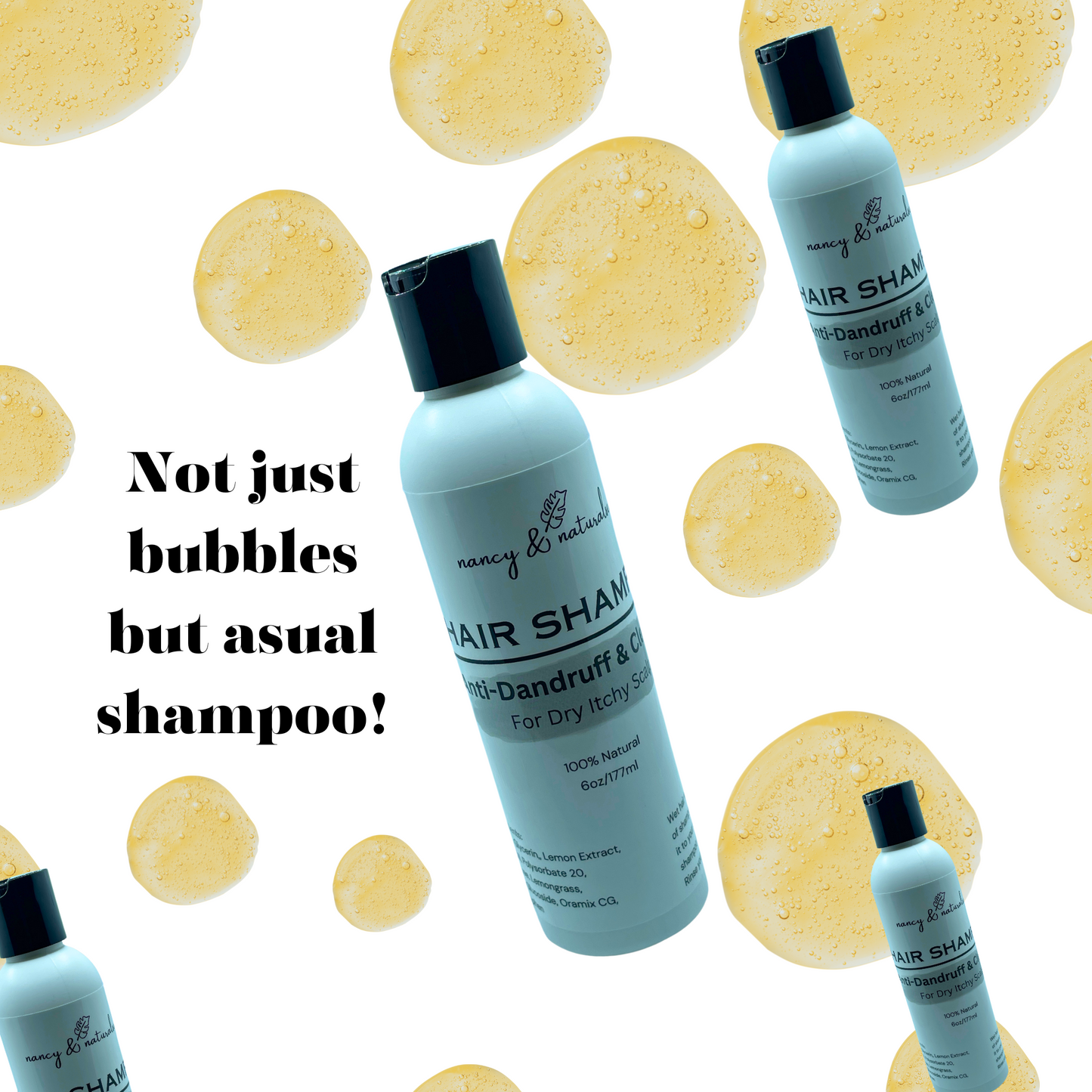Hair Shampoo, Anti-Dandruff & Cleanser